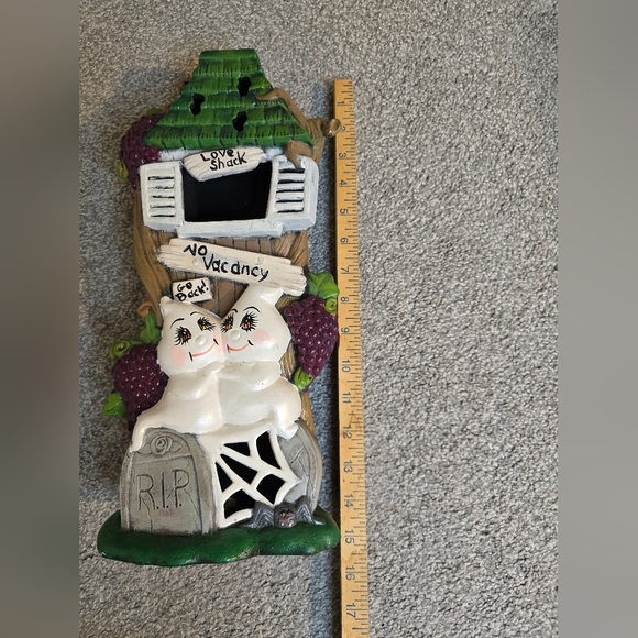 Ceramic Halloween Hand Painted Love Shack No Vacancy